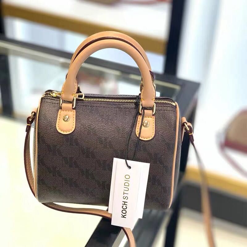 Wholesale new mini boston bags Canvas genuine leather lady messenger bag phone purse fashion satchel nano pillow shoulder bag handbag - 2 of 7