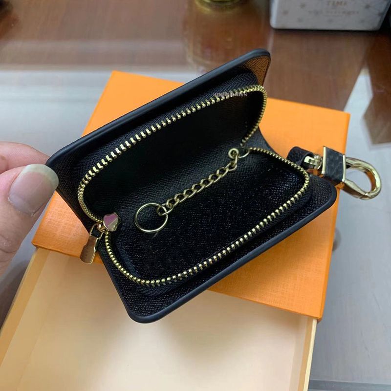 Fashion Keychain Buckle Bag Car Keychains Handmade Leather Men Women key chain Bags Pendant Accessories - 5 of 8