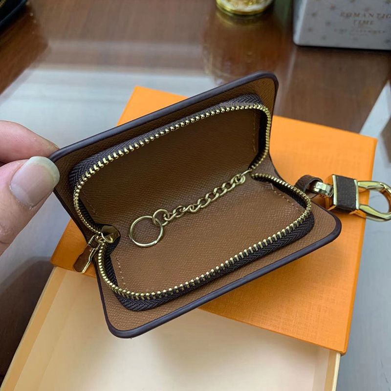Fashion Keychain Buckle Bag Car Keychains Handmade Leather Men Women key chain Bags Pendant Accessories - 8 of 8