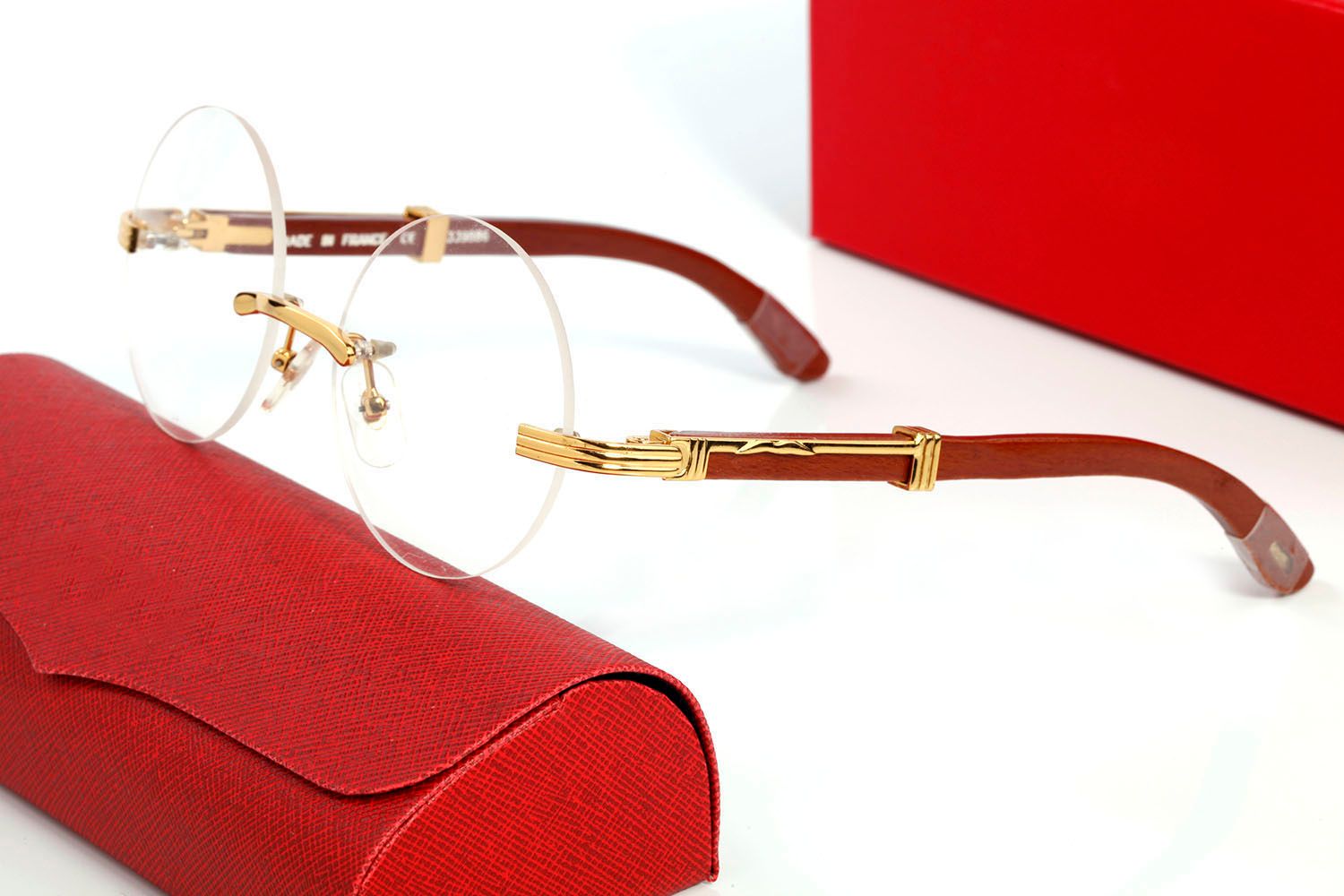 luxury brand sunglasses designer women glasses man buffalo horn sunglass woman mens full rim round wooden vintage polit glasses high quality new shades eyeglasses - 4 of 9