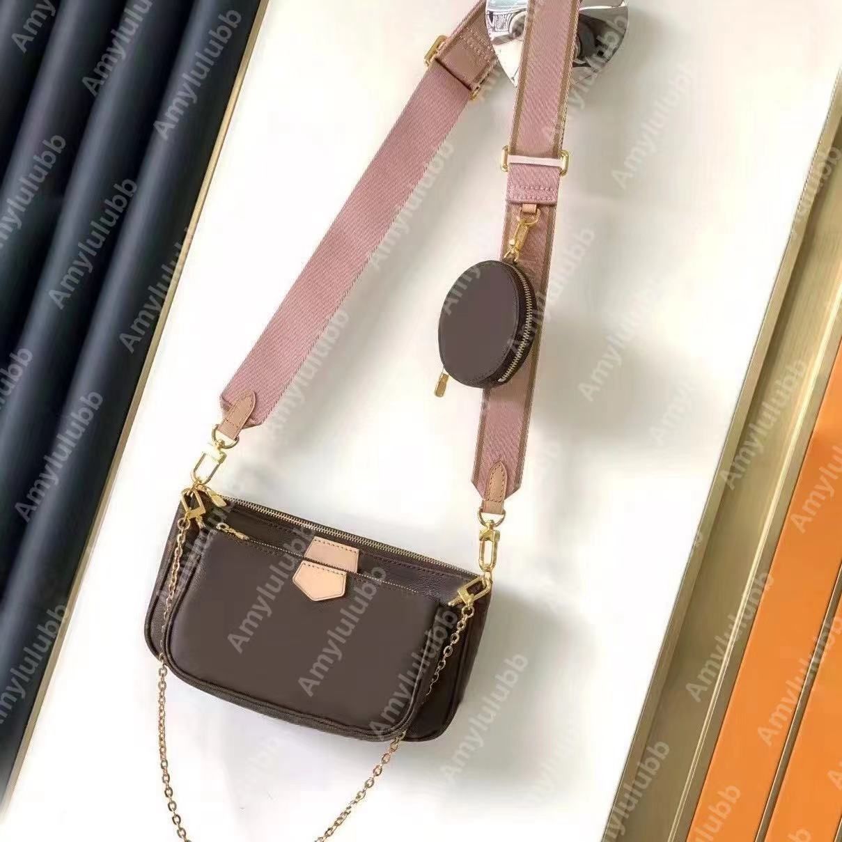 Designer purse women shoulder bags luxury handbag accessories crossbody bag mini Baguette borse coin purse sling bag embossed bag black sac a main dicky0750 PRPU - 4 of 8