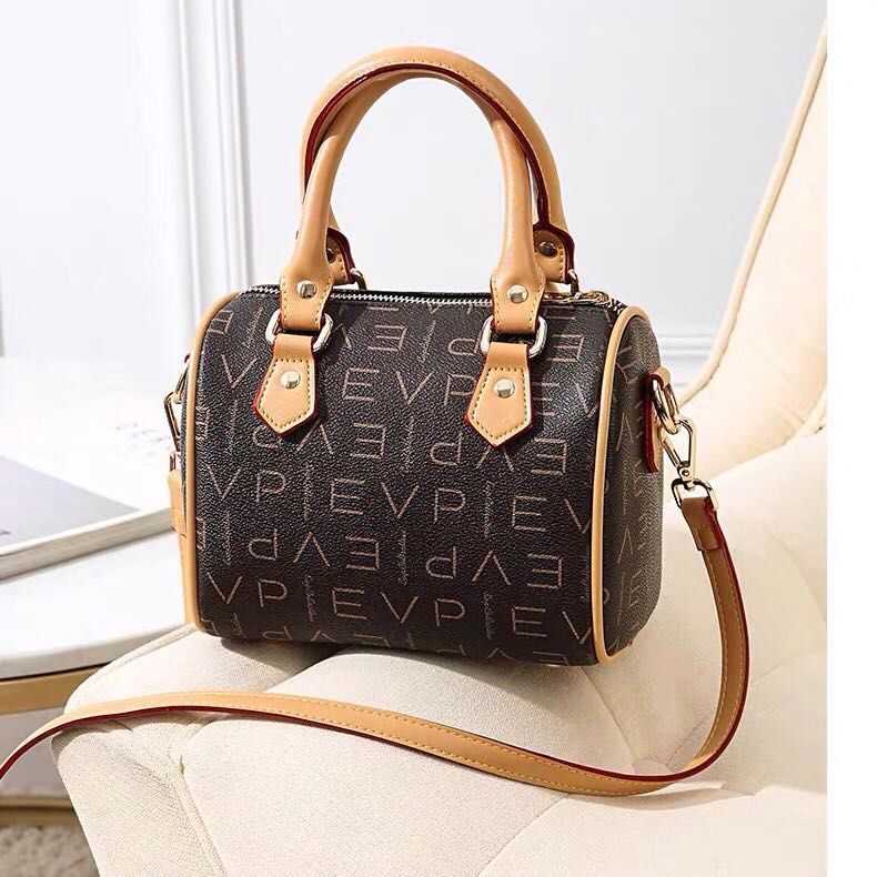 Wholesale new mini boston bags Canvas genuine leather lady messenger bag phone purse fashion satchel nano pillow shoulder bag handbag - 7 of 7