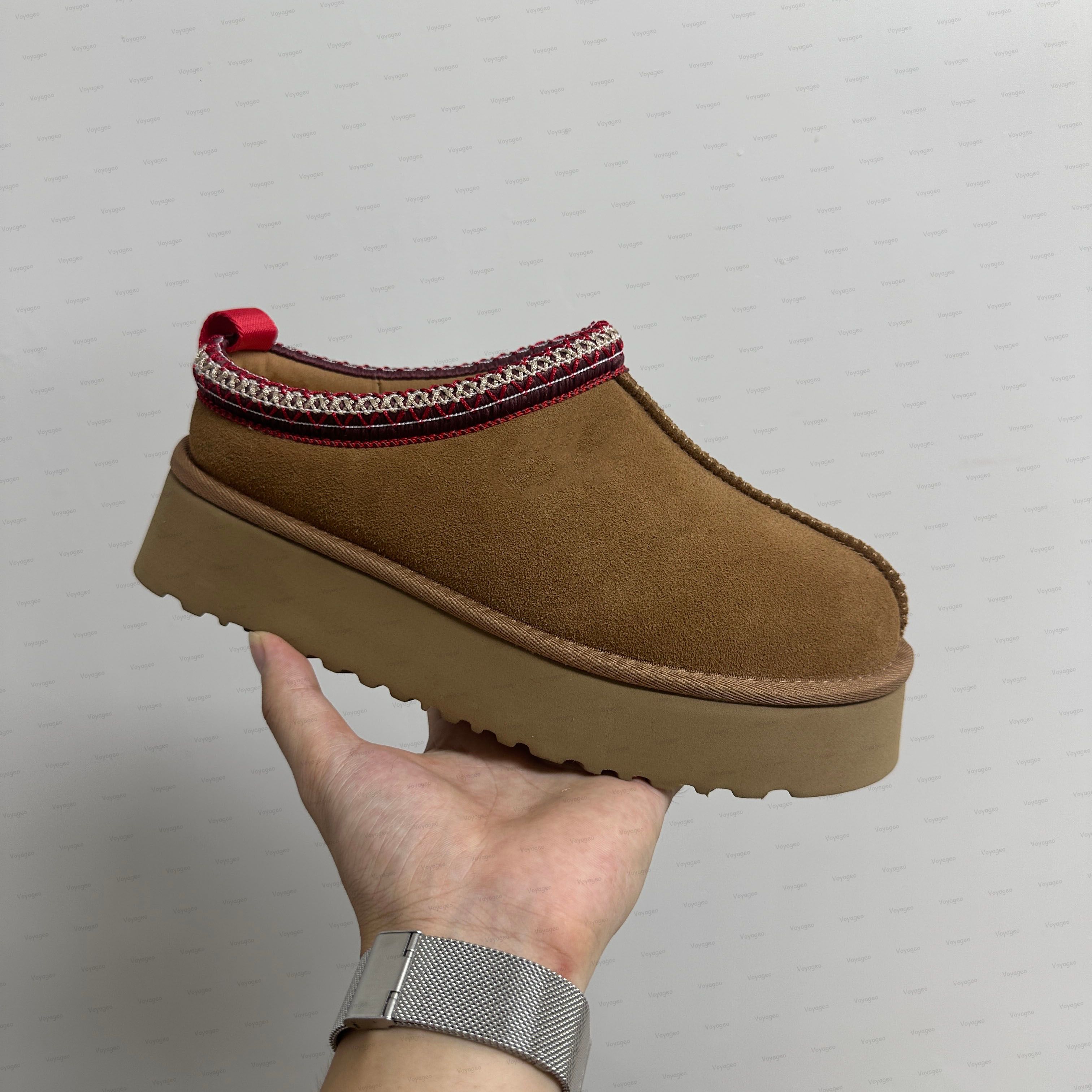 Tasman Slippers Designer Men Women Tazz Mustard Seed Chestnut Sand Fur Slides Sheepskin Classic Ultra Mini Platform Boot Winter Slip-on Shoes Suede Evelina Clog 35-47 - 6 of 8