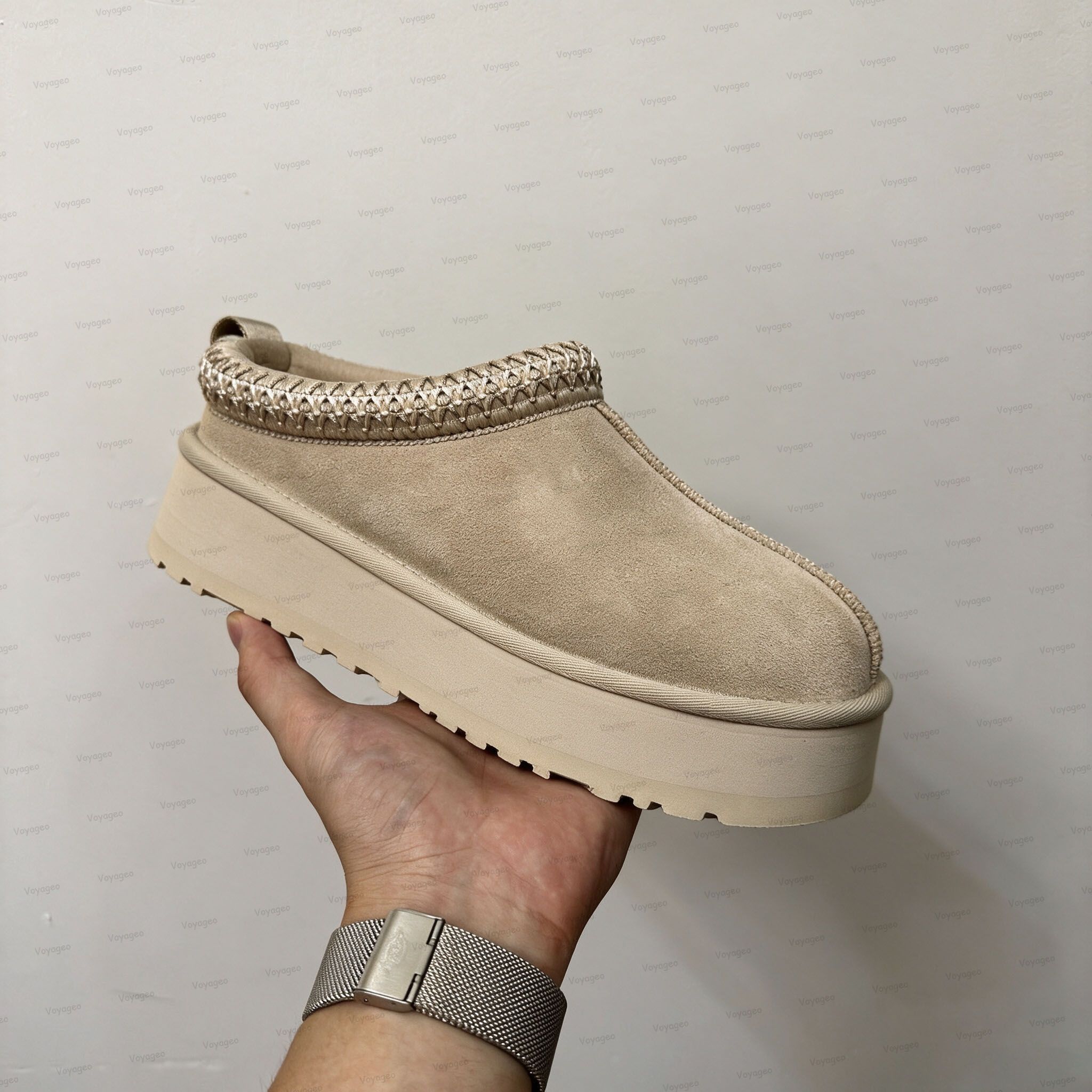 Tasman Slippers Designer Men Women Tazz Mustard Seed Chestnut Sand Fur Slides Sheepskin Classic Ultra Mini Platform Boot Winter Slip-on Shoes Suede Evelina Clog 35-47 - 7 of 8
