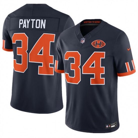Men's Chicago Bears Caleb Williams Navy Player Game Jersey Custom Available S 6XL - 2 of 7