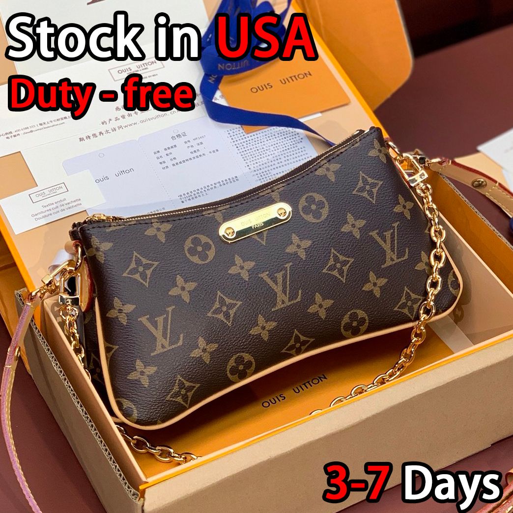 louis vittonbags 1:1 copy Designer Bag Fashion pochette Liv bag Shoulder bag luis vitons bags women Leather Embossed bag Old Flower Handbags Designer purse - 2 of 9