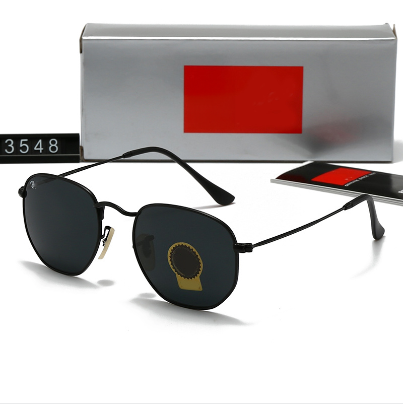 Luxury designer sunglasses rb sunglasses Hexagonal metal sunglasses Top quality gafas 3548 3447 luxury UV400 Eyewear Classiceyeglasses for men and women 51mm - 8 of 9