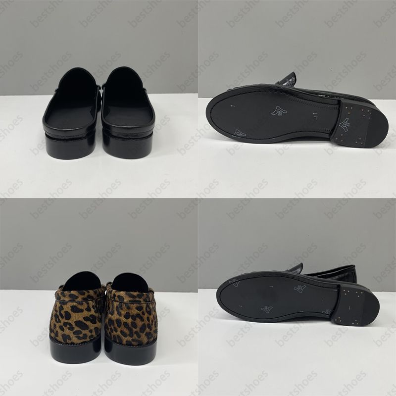 Top Quality Ruched Penny Loafers Le Loafers Backless Mules Designer Men Women Creased Leather Suede Slip On Flat Dress Shoes Classic Daily Streetwear Footwear 1137 - 7 of 9