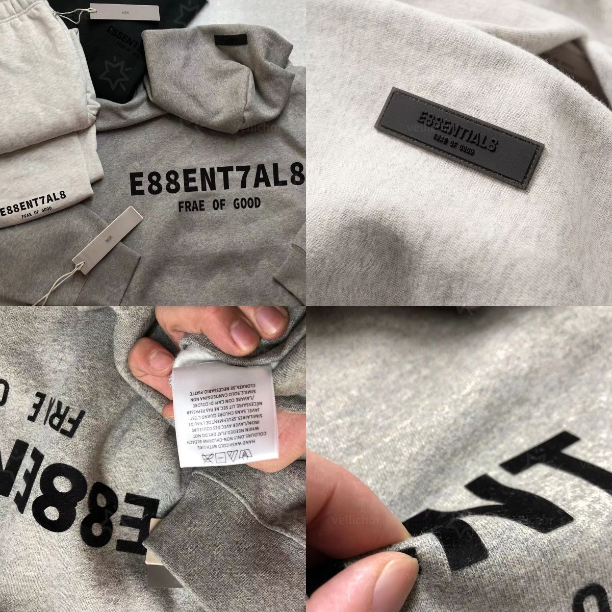 Essential Hoodie Designer Essential Tracksuit Hoodies Silicone Monogram Print Tracksuits Shorts T Shirt Mens Designer Sweatpant High Street Daily Sweatshirt TOP - 6 of 9