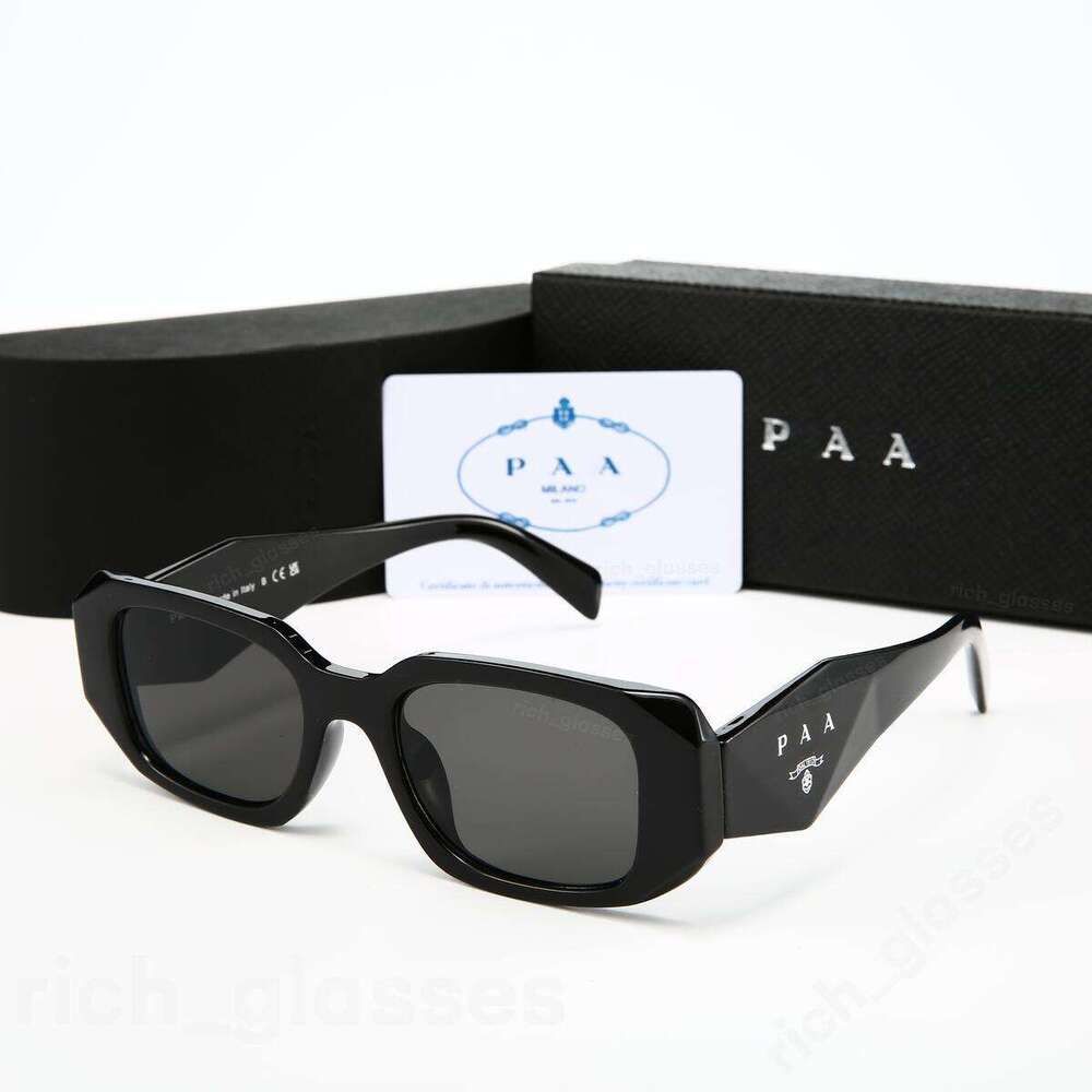 Luxury Designer Sunglasses Triangular Signature Angular Frame UV400 Protection Anti Glare Vintage Retro Eyewear for Men Women Fashion Sun Glasses with Box - 3 of 9