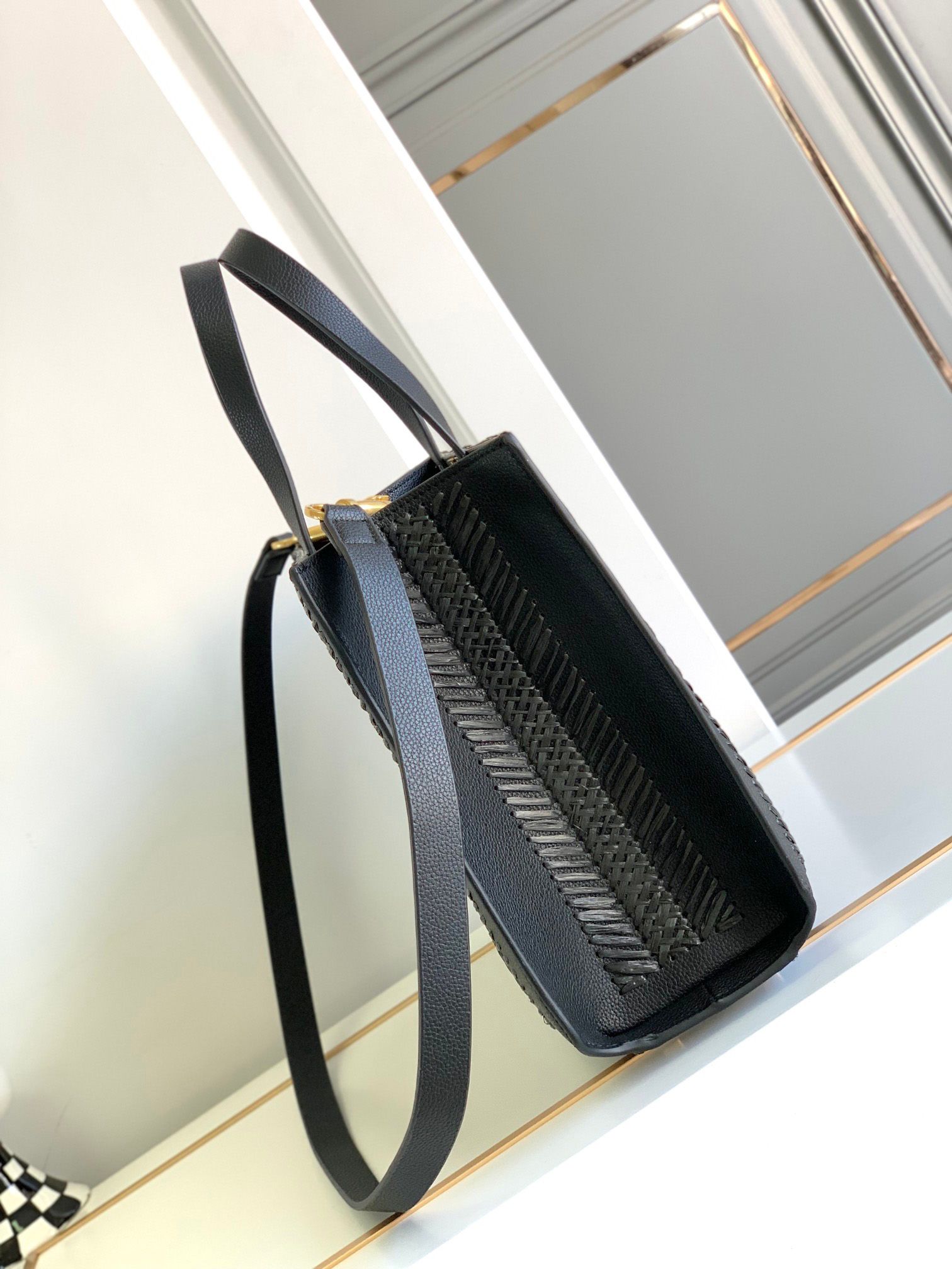 Designer Straw Tote Shoulder Bag for Woman casual Lady bags Commuter Versatile Fashion Relaxed Vintage Knitting Shopping Bags Underarm bag Wallet womens Purse PRPU - 7 of 8