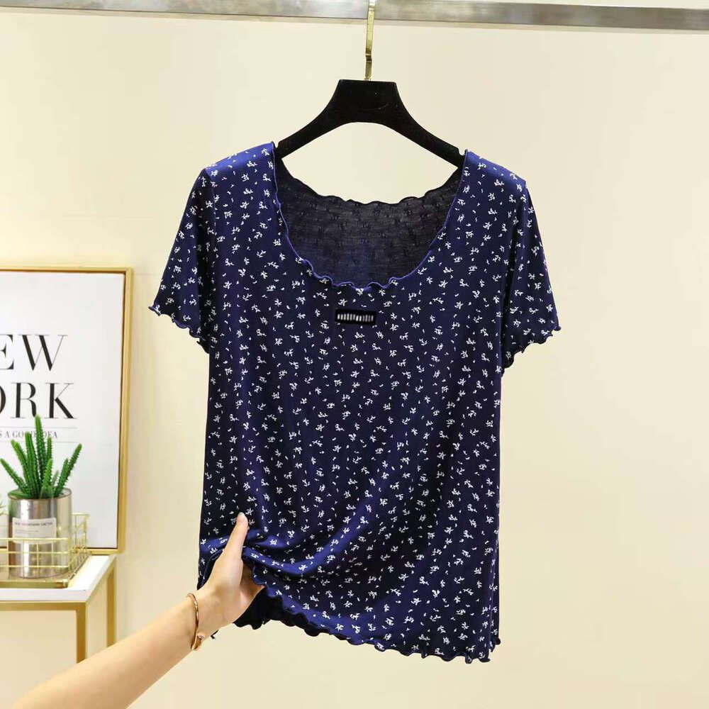 Womens T Shirts Designer Lady Tshirts Shorts Tees Summer Breathable Tops Patterns Flowers Shirt With Budge Letters Design Short Sleeves Size S-2XL - 5 of 8