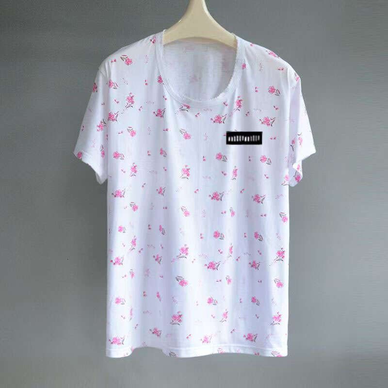 Womens T Shirts Designer Lady Tshirts Shorts Tees Summer Breathable Tops Patterns Flowers Shirt With Budge Letters Design Short Sleeves Size S-2XL - 7 of 8