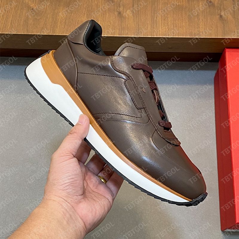 Designer Stylish Men Calfskin Comfortable Sneakers Gancini Men Low Top Sneakers Lightweight Low Top Sneakers Stylish and Versatile Skate Shoes 1041 - 2 of 8