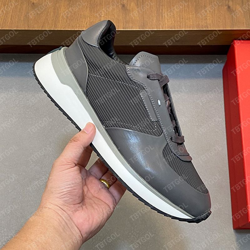Designer Stylish Men Calfskin Comfortable Sneakers Gancini Men Low Top Sneakers Lightweight Low Top Sneakers Stylish and Versatile Skate Shoes 1041 - 5 of 8