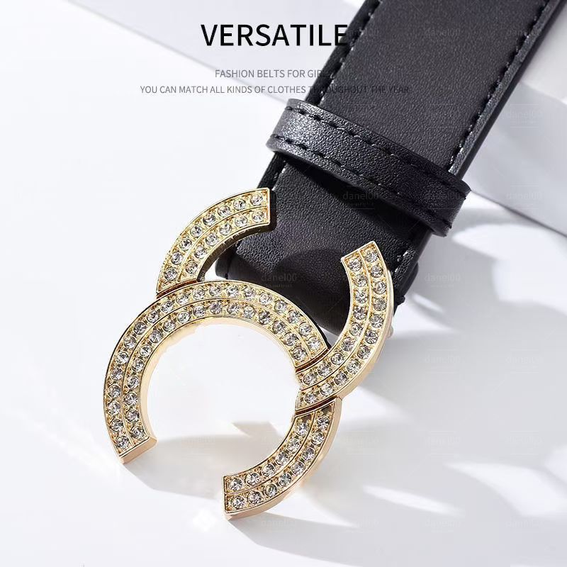 designer for women Men Designer Belt Womens Mens Casual Letter Smooth Buckle Belts Width 3.5cm and 3.0cm very good - 5 of 8