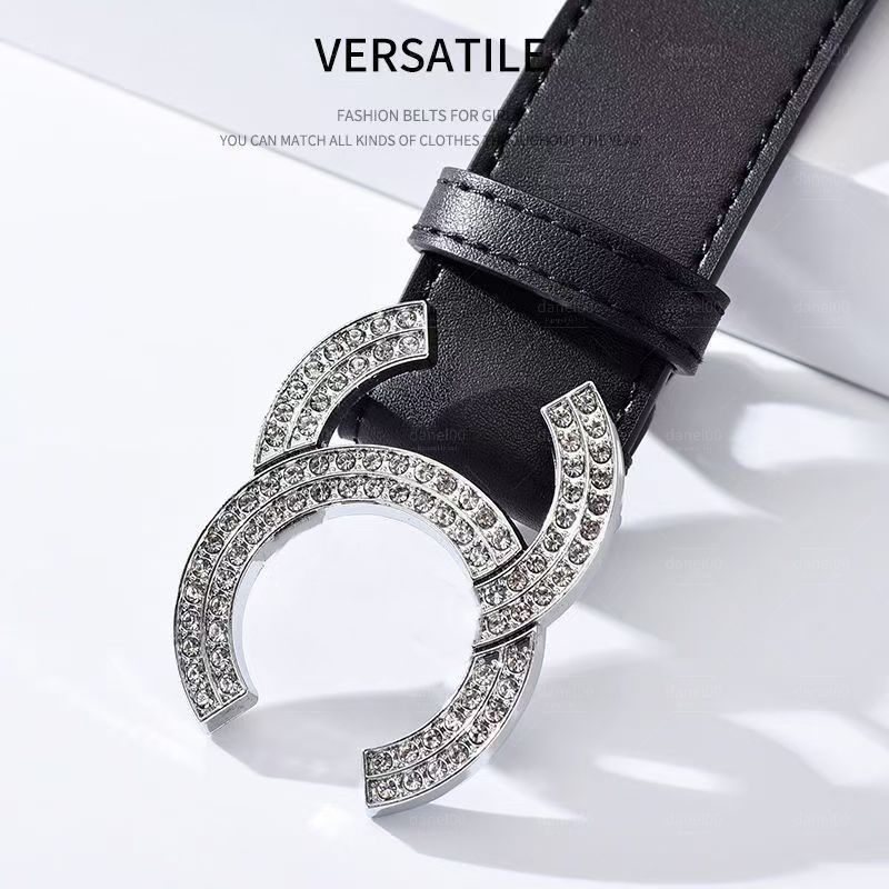 designer for women Men Designer Belt Womens Mens Casual Letter Smooth Buckle Belts Width 3.5cm and 3.0cm very good - 4 of 8
