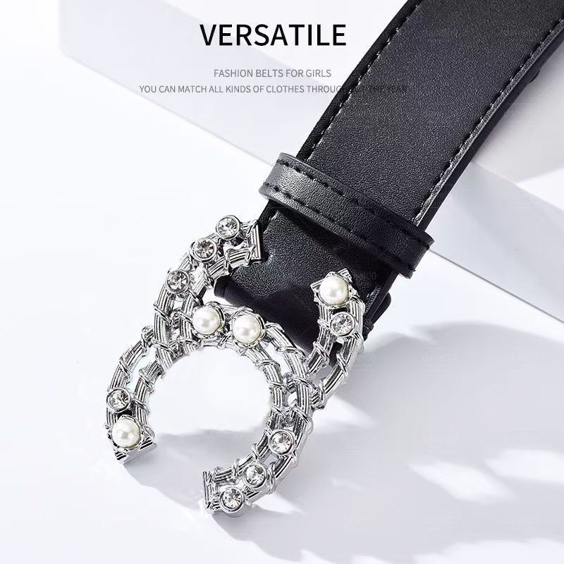 designer for women Men Designer Belt Womens Mens Casual Letter Smooth Buckle Belts Width 3.5cm and 3.0cm very good - 6 of 8
