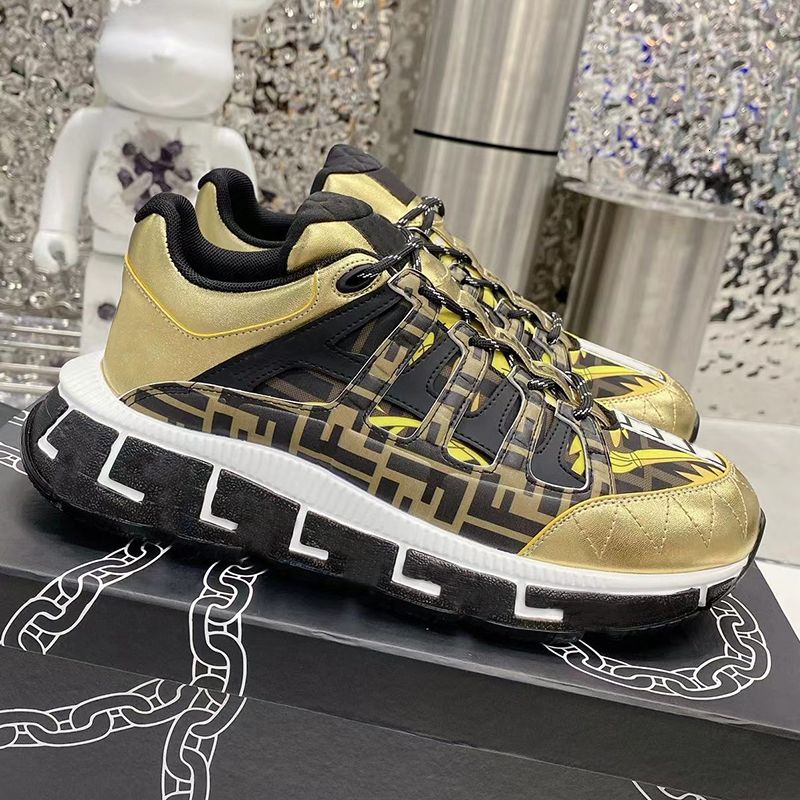 Top Quality Men Platform Shoes Designer Trigreca Sneakers Women Print Dad Shoes Print Sport Running Shoes Leather Trainer Fashion Casual Shoes 55 - 5 of 9