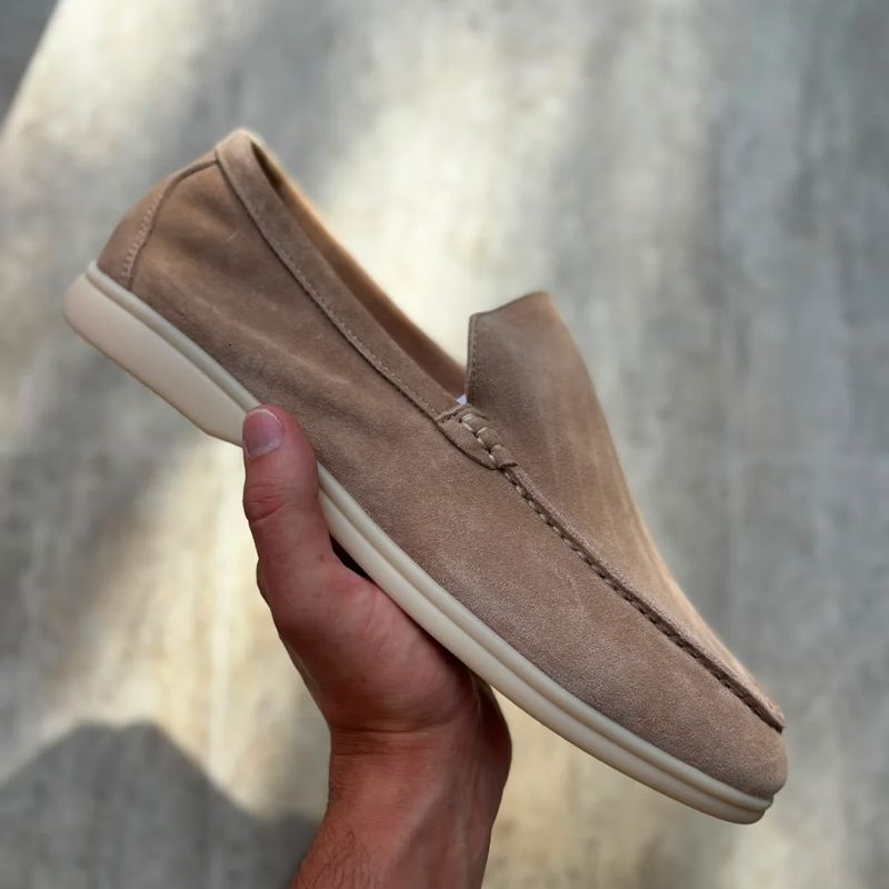Designer Men Women Woven Suede Loafers Slip On Driving Shoes Metal Pendant Soft Moccasins Outdoor Daily Walking Casual Breathable Footwear Top Quality 739 - 3 of 9