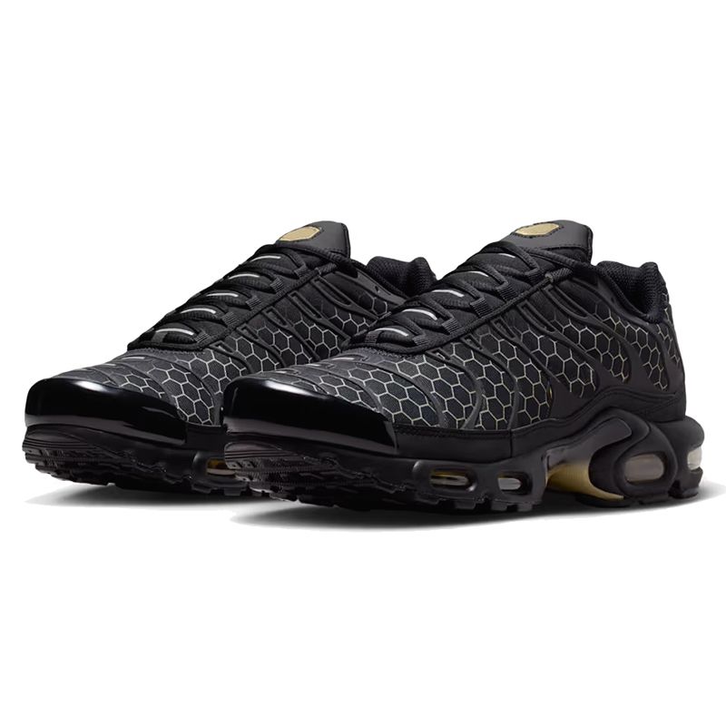 with box tn tns plus sneakers men women designer running shoes durable trainers outdoor comfortable sports shoe Triple Black White Grey Midnight Navy - 3 of 8