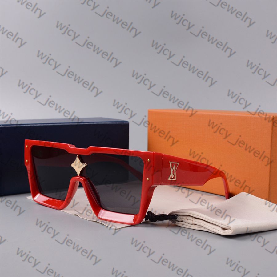 Designer Sunglasses Man Sunglasses Woman Fashion Glasses Rectangle Big Full Frame Letter Design for Man Women 5 Option Top Quality - 3 of 9