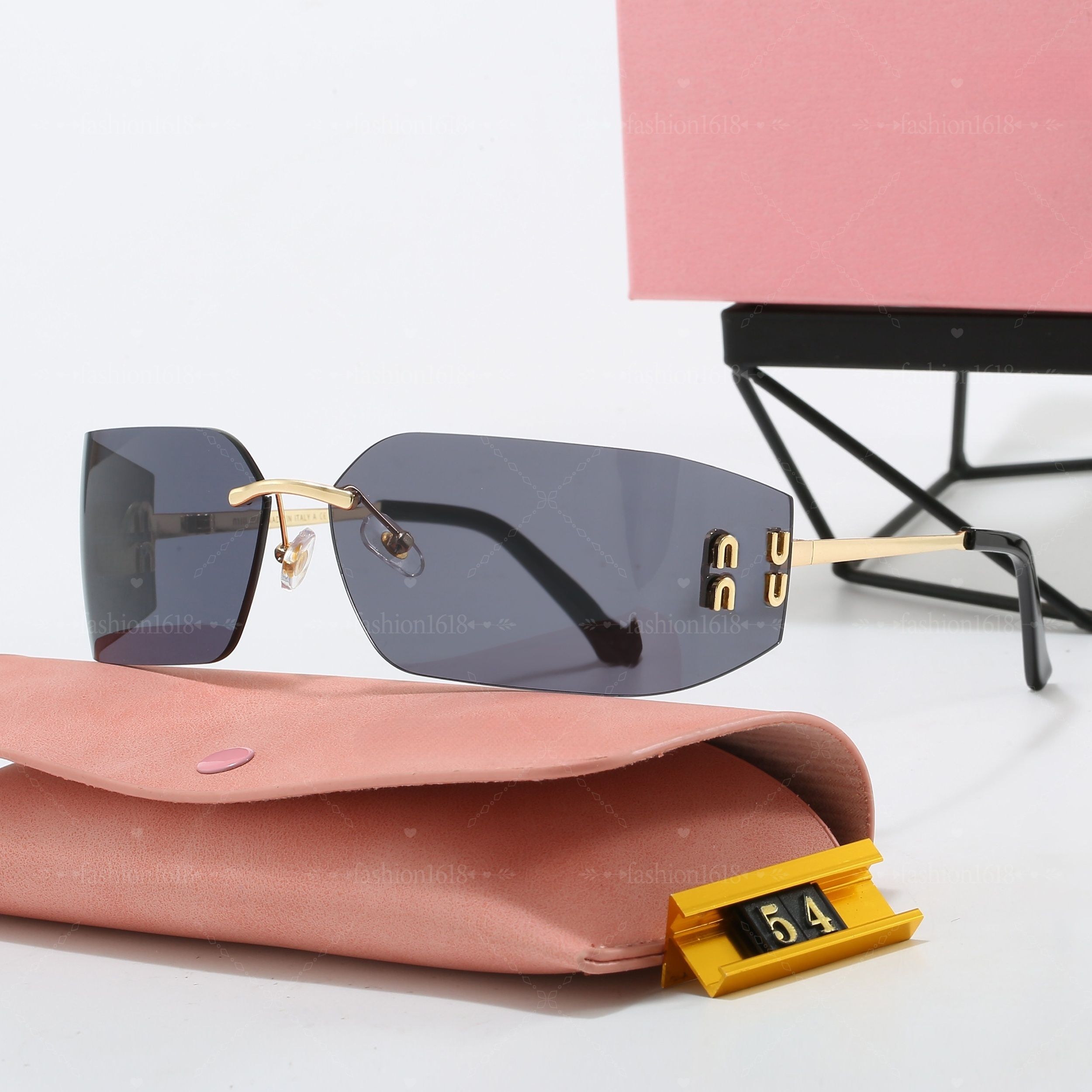 YQ Designer sunglasses women for luxury sunglasses classic glasses design curved Lenses shades travel outdoor with box - 3 of 6