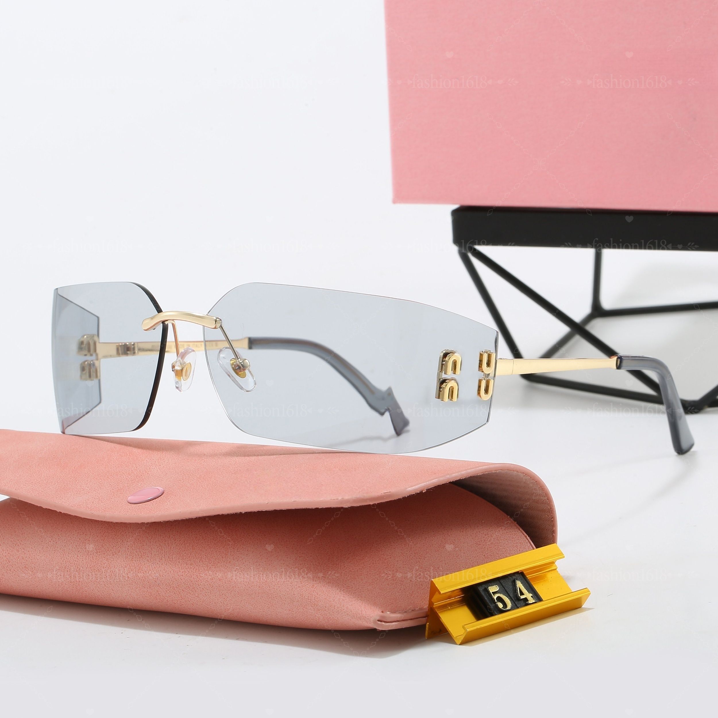 YQ Designer sunglasses women for luxury sunglasses classic glasses design curved Lenses shades travel outdoor with box - 6 of 6