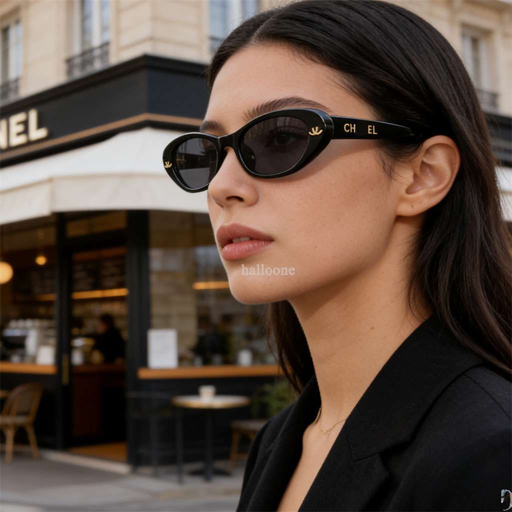Designer Sunglasses for women oval frame Sunglasses Womens fashion sunglasses Luxury Sunglasses Eyewear Mens eyeglasses Lunette de Soleil Sun Glasses Box - 3 of 4