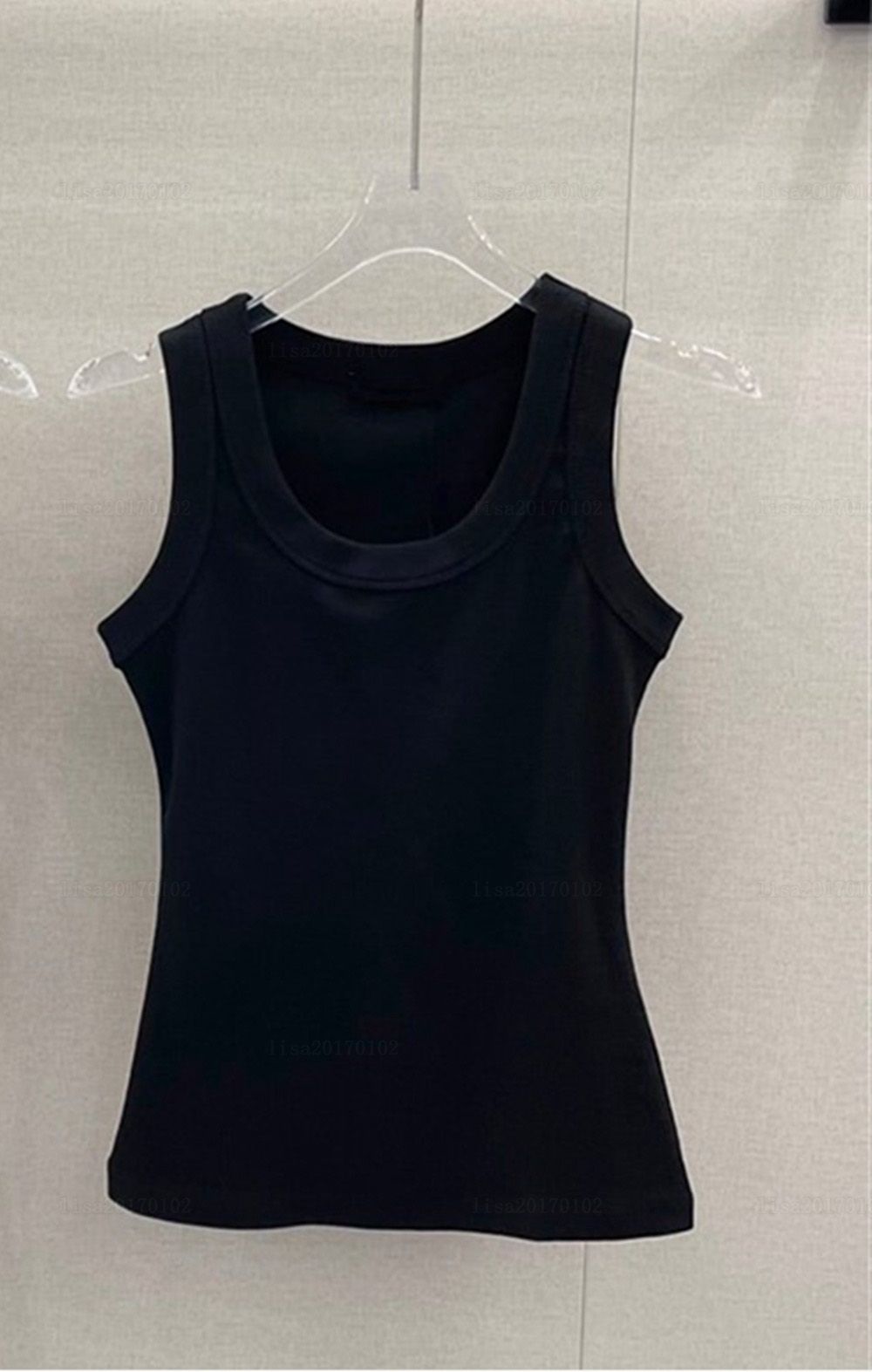 Designer tank top brands summer knitted women's t-shirt tops shirt high elasticity slim fit vest camis sexy sleeveless vest top braces tank - 2 of 8