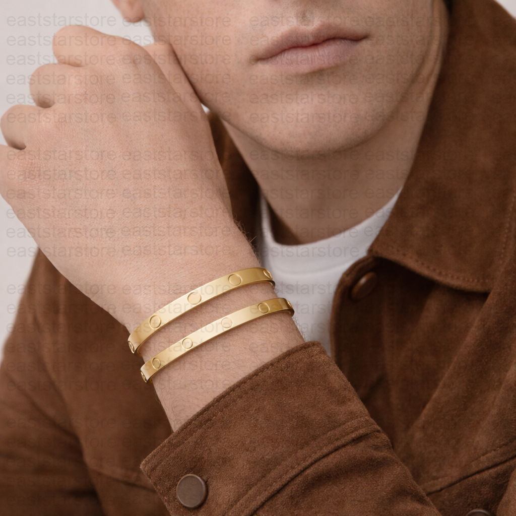 4MM Screw narrow Designer Jewelry Classic Gold Bangle 18K Gold Plated Titanium Steel Diamond for Women Men Bracelets Silver luxury Jewelry Designers 16 to 19 size - 6 of 6