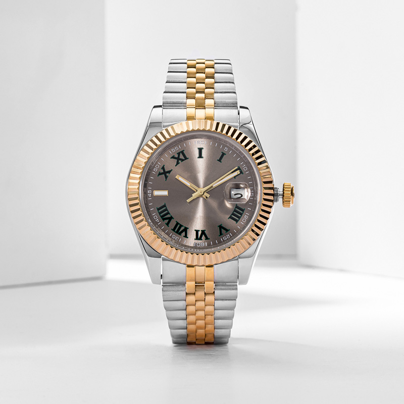 mens diamond lady watches automatic mechanical movement wristwatches full stainless steel watch luminous sapphire glass montre de luxe 28-36-41mm - 9 of 9