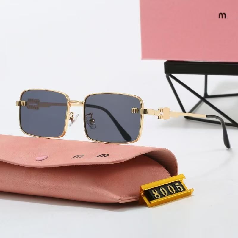 MU Designer sunglasses for women men Oval Metal Fashion Outdoor Eternal Classic Style Eyewear Multi-style full-frame spectacles - 1 of 5