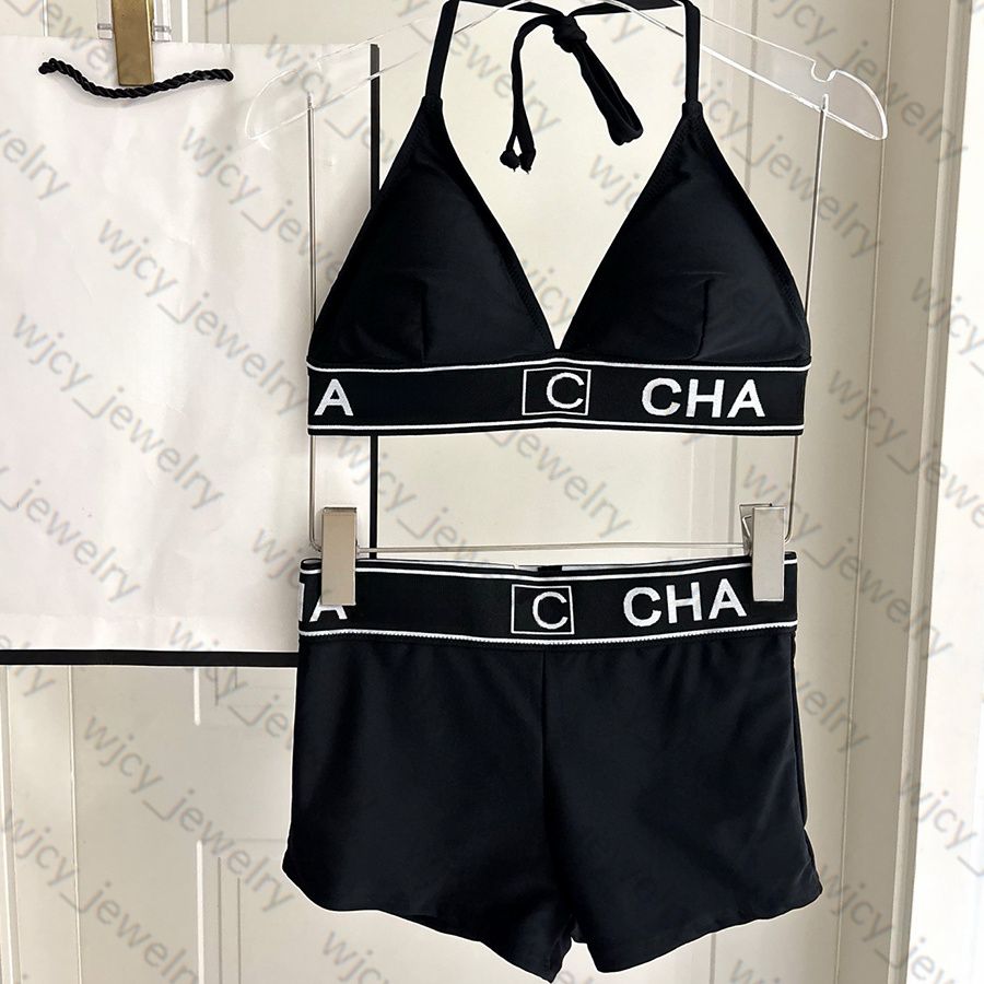 Designer Swimwear Bikini Swimsuit Women Sexy Beach Vacation Bikini Split Letter Pattern Fashion Leisure Hot Spring Beach Vacation Swimsuit - 3 of 8