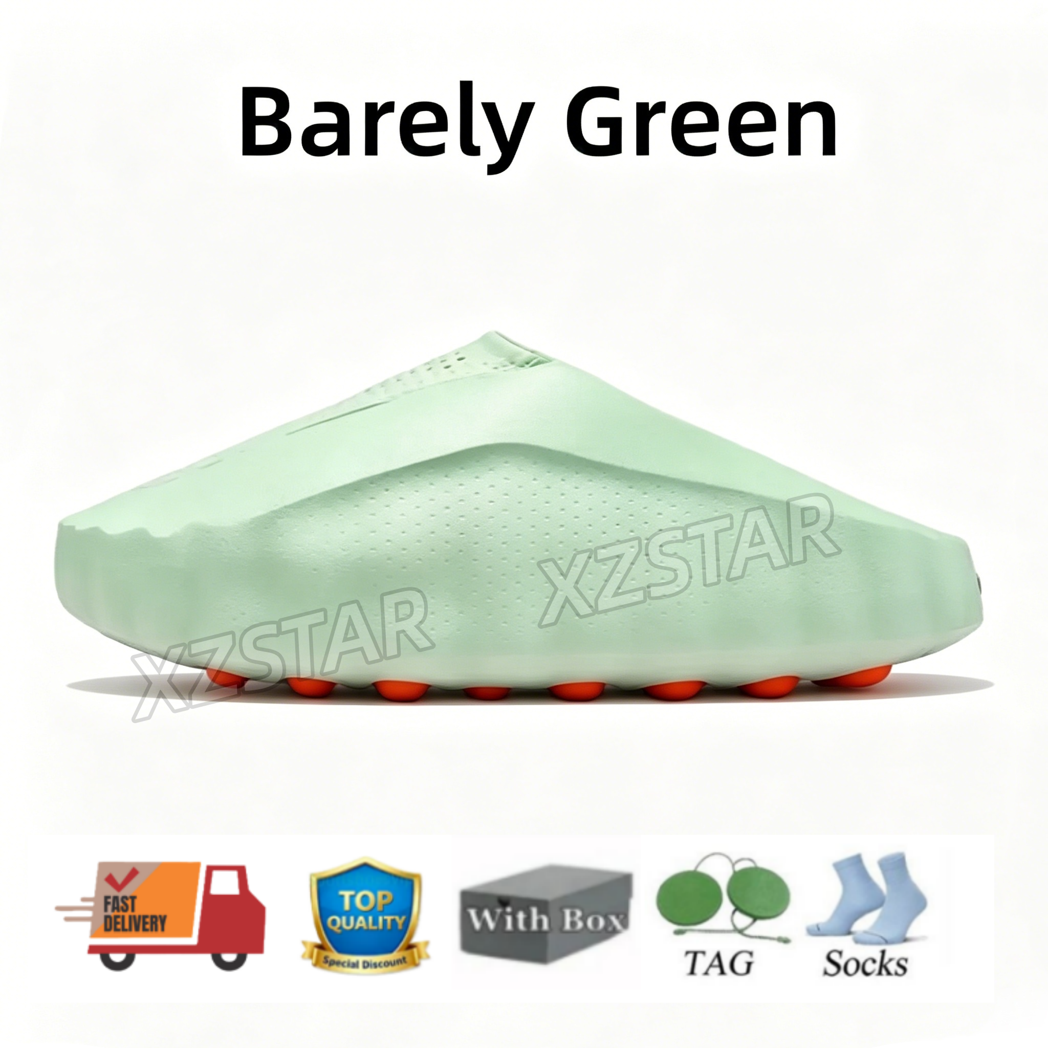 Free Shipping Designer slides for men slippers 001 onyx Bone Azure Flax Pure Ochre glow green Resin Soot womens sandals solid slide slipper sandal - 9 of 9