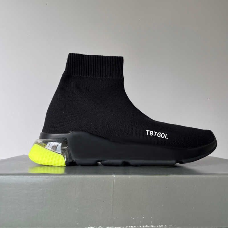 26S Hot Knit Sock Platform Sneakers Casual Sports Trainers 1.0 2.0 3.0 Lace-up Boots Luxury Unisex Glitter Runners Graffiti Outdoor Walking Shoes NO017 - 5 of 8