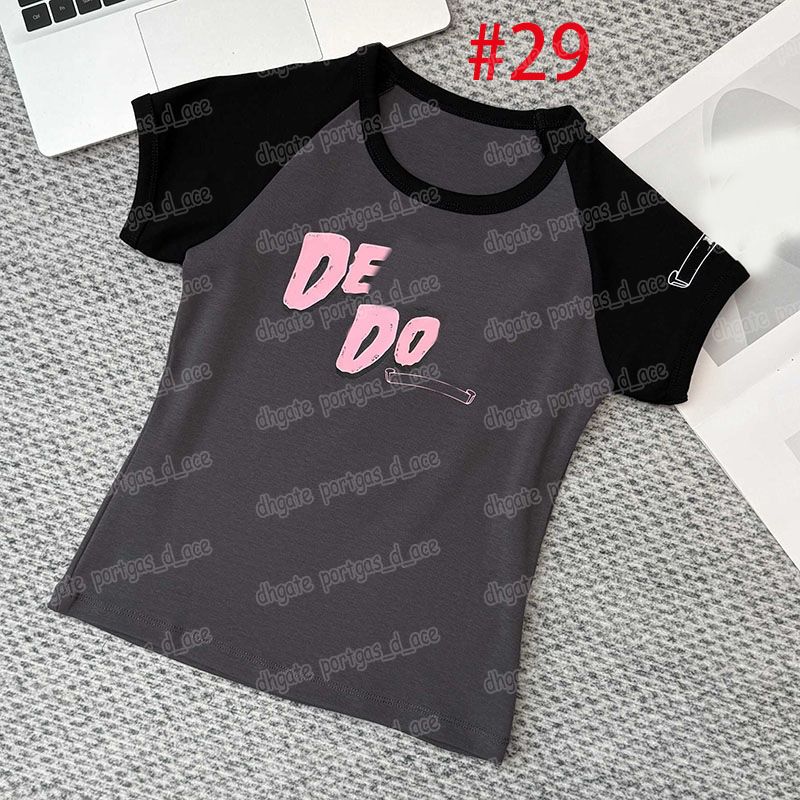 Designer Printed T Shirts Women Round Neck Slim Fit Bottoming Tops Summer Brand Street Style Tank Top Birthday Nightclub Vest - 8 of 8