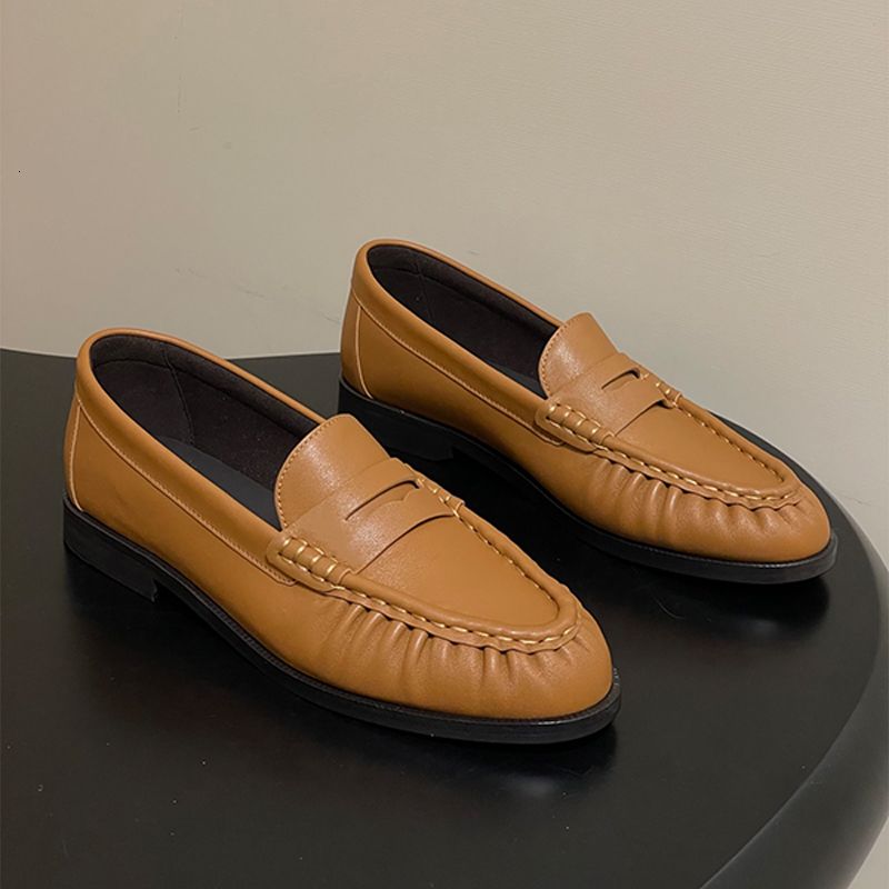 Designer Classic Penny Loafers Le Loafers Slip On Mules Men Women Premium Creased Genuine Leather Suede Pleated Toe Office Dress Flat Shoes 1137 - 7 of 9