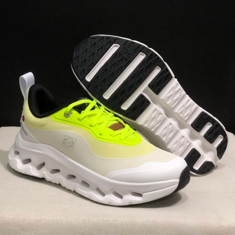On Cloudtilt Hi 2 Running Shoes for Men Women Cushion Wave Hollow Thick Sole Sneakers Lightweight Breathable Mesh Slip On Walking Shoes white blue pink - 5 of 8