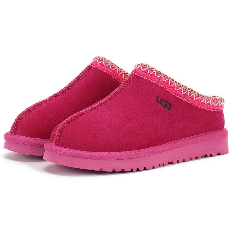 UGG Women's Tasman Slippers Tribal Whipstitch Trim Suede Shearling Lined Slip On Indoor Outdoor Winter Mule Slides Multiple colors - 4 of 8