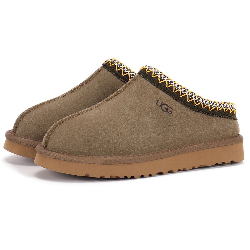 UGG Women's Tasman Slippers Tribal Whipstitch Trim Suede Shearling Lined Slip On Indoor Outdoor Winter Mule Slides Multiple colors - 5 of 8