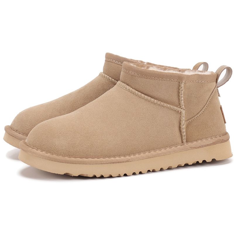 UGG Women's Classic Ultra Mini Snow Boots Suede Shearling Lined Flat Sole Anti-slip Warm Winter Ankle Boots Multiple colors - 3 of 8