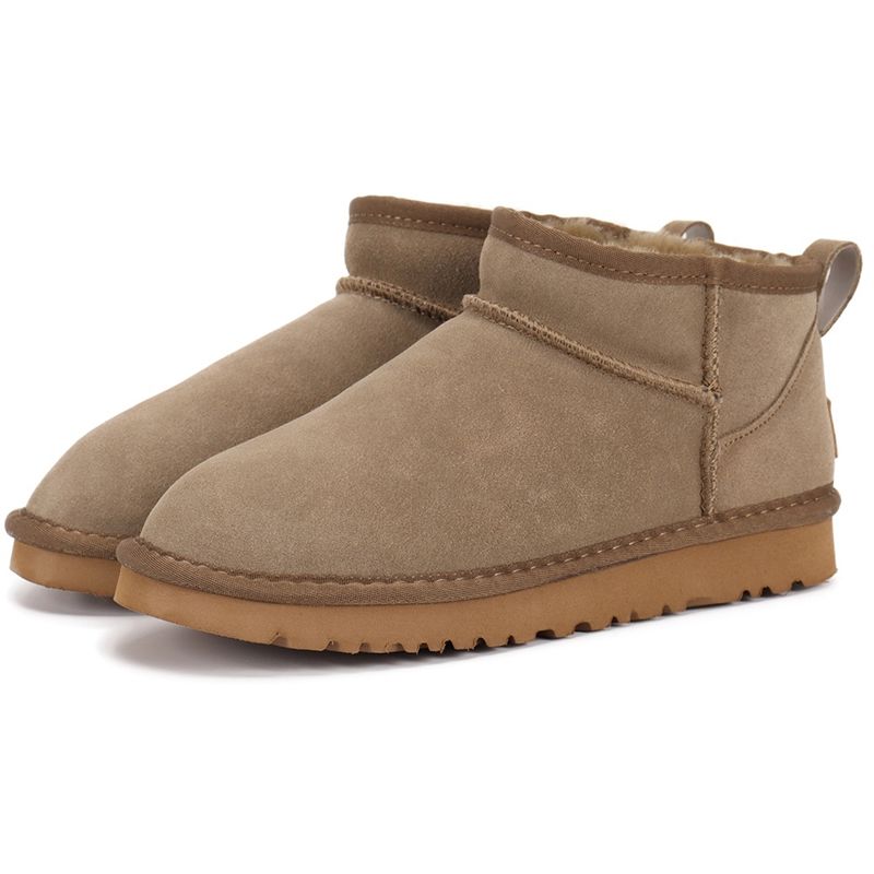UGG Women's Classic Ultra Mini Snow Boots Suede Shearling Lined Flat Sole Anti-slip Warm Winter Ankle Boots Multiple colors - 2 of 8