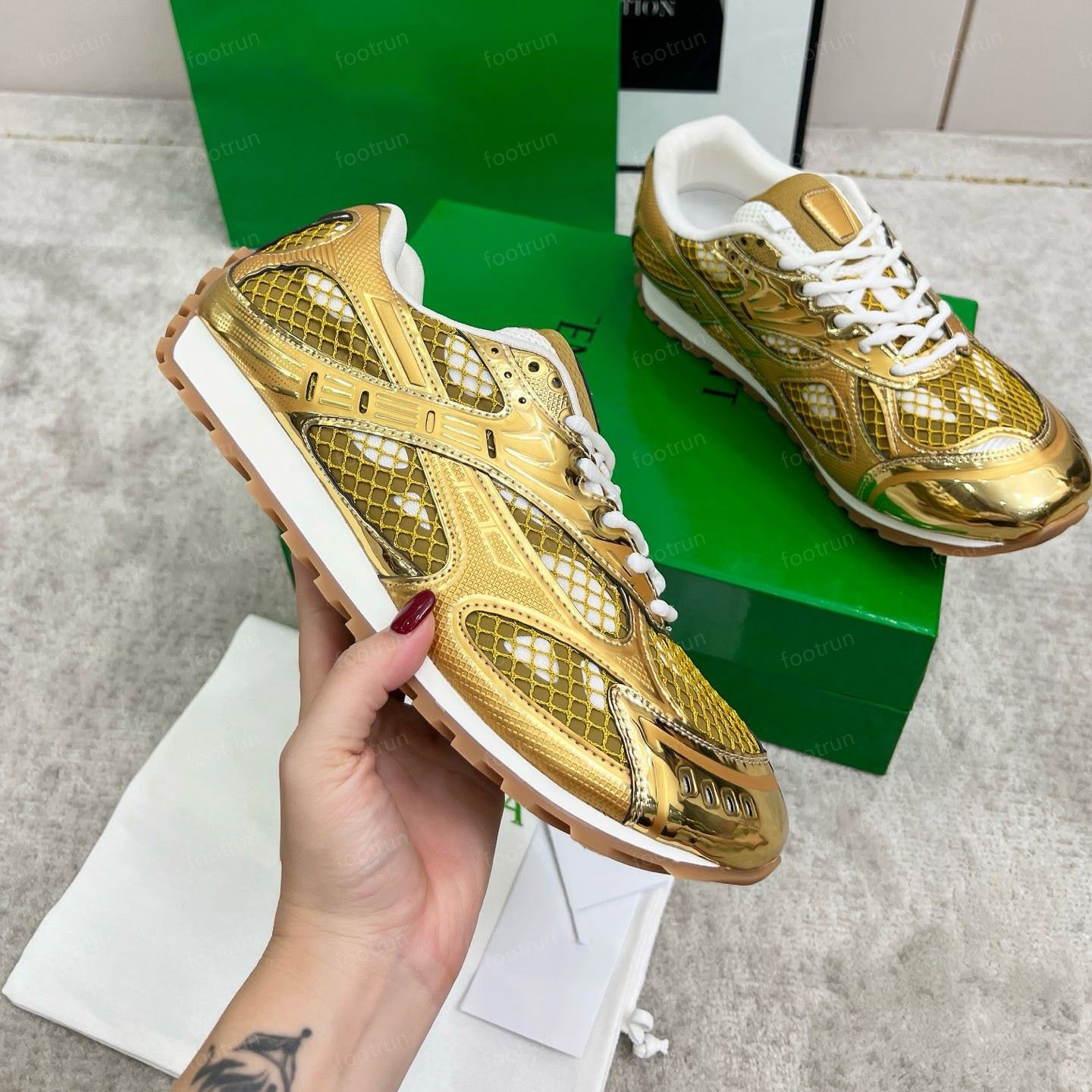 Designer Orbit Sneaker Men Women Casual Running Shoes Flash Mary Jane Runner Sneakers Trainers In Lightweight Technical Mesh Men Women Shoe Size 35-47 - 9 of 9