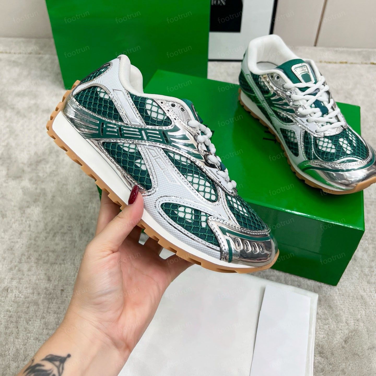 Designer Orbit Sneaker Men Women Casual Running Shoes Flash Mary Jane Runner Sneakers Trainers In Lightweight Technical Mesh Men Women Shoe Size 35-47 - 4 of 9