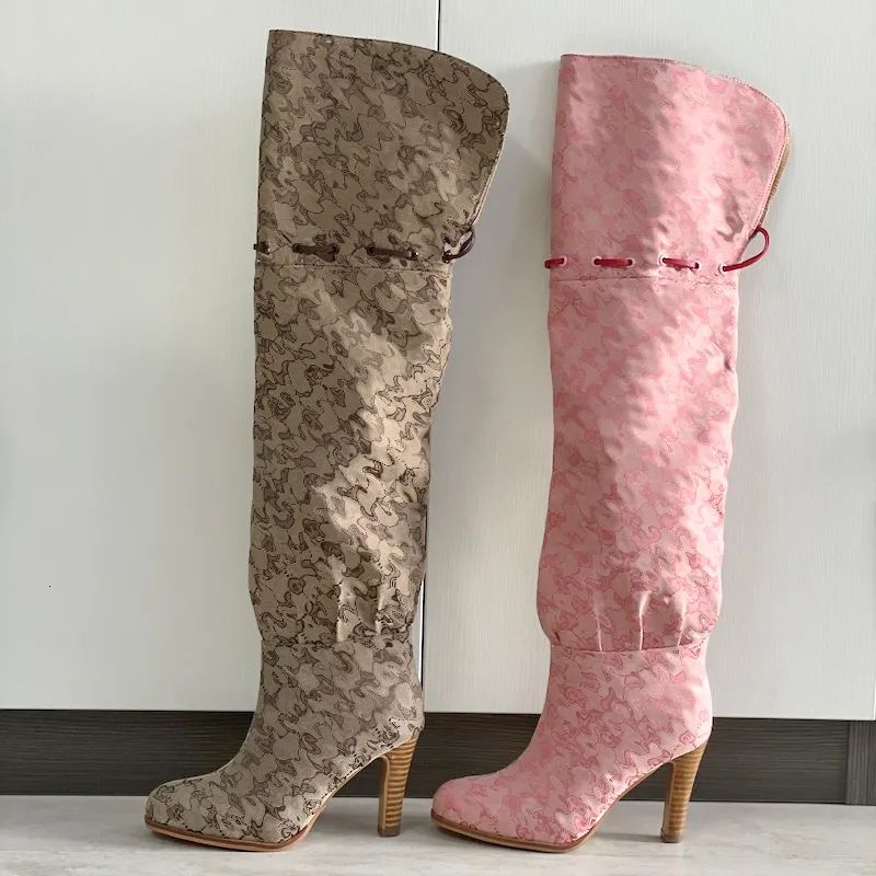 women over the knee boots winter canvas cowboy boots high heel boots fashion dress shoes womens designer shoes boots party wear 684 50 - 1 of 8