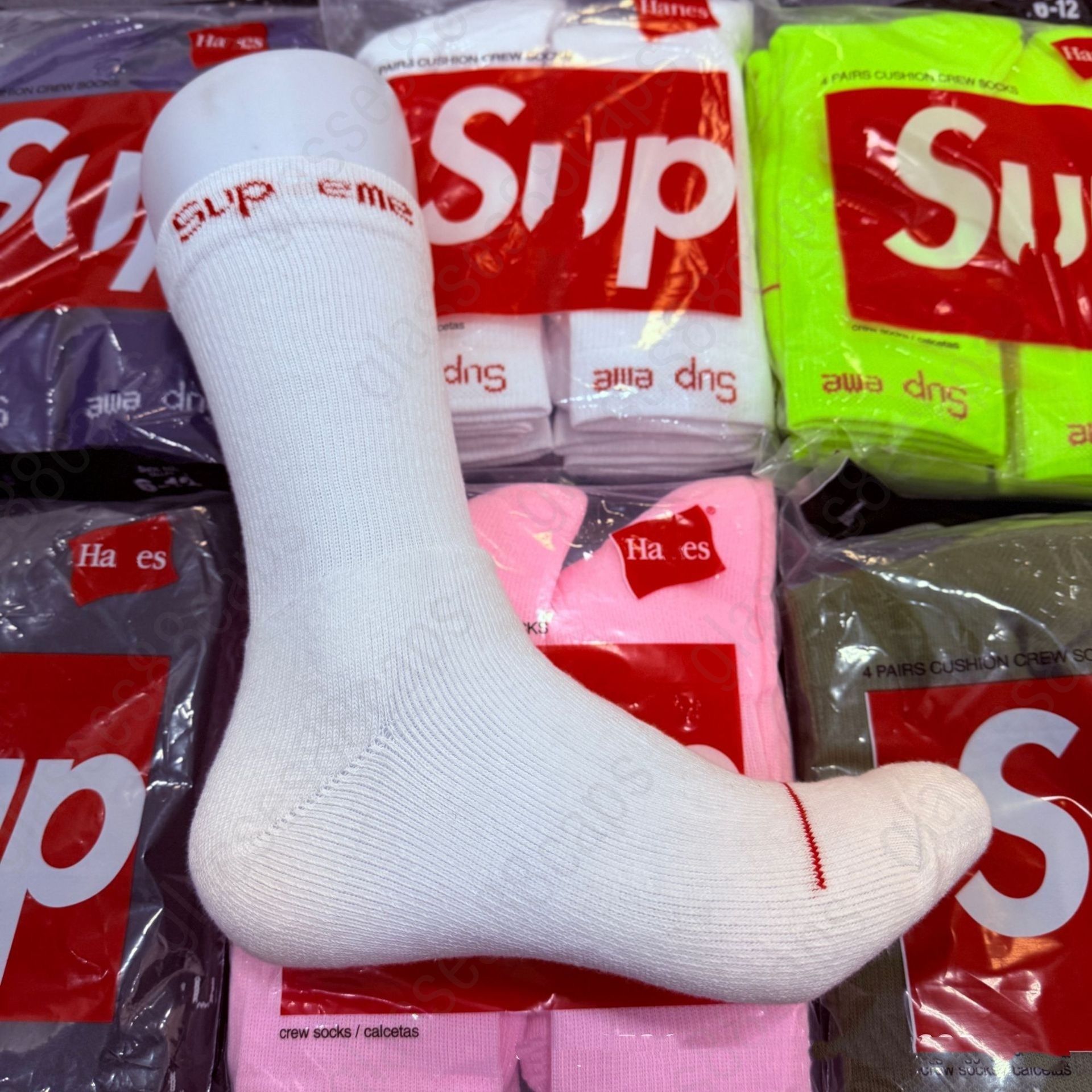 Luxury socks Men's socks designer style socks 4-piece pack sports socks fashionable casual socks women's socks - 6 of 9