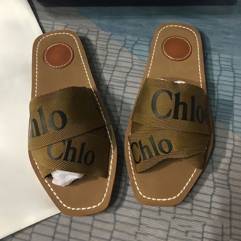 Free Shipping Designer chloshoes chlosaddle choe sandals slides clogs heels slippers woody claquette sliders sandles shoes for mens d h gate womens sandale - 5 of 9
