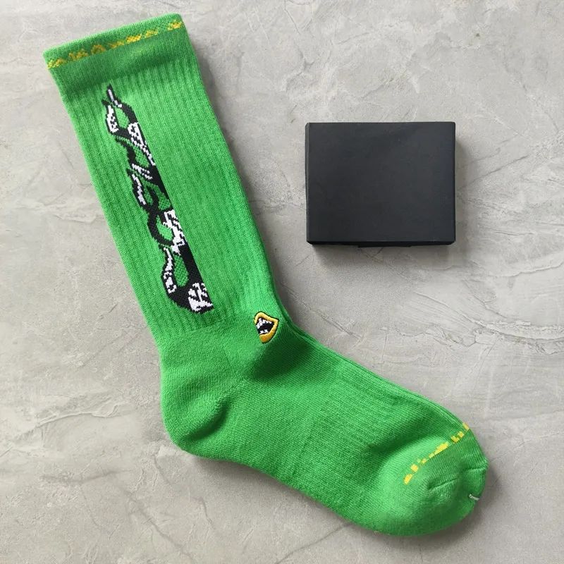 Chrome socks men women men's designer lips print sock fashion high street style colorful stocking breathable cycling anti sweat sport outdoor warm socks - 4 of 8