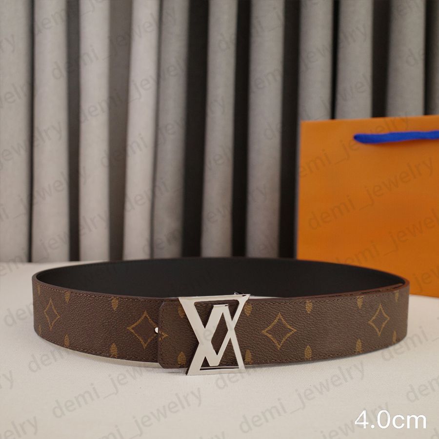 Designer Belt Mens Woman Belts Classic Smooth Buckle Genuine Leather Belt Highly Quality Come with Gift Box and Handbag 90-125cm Length Waistband - 3 of 8